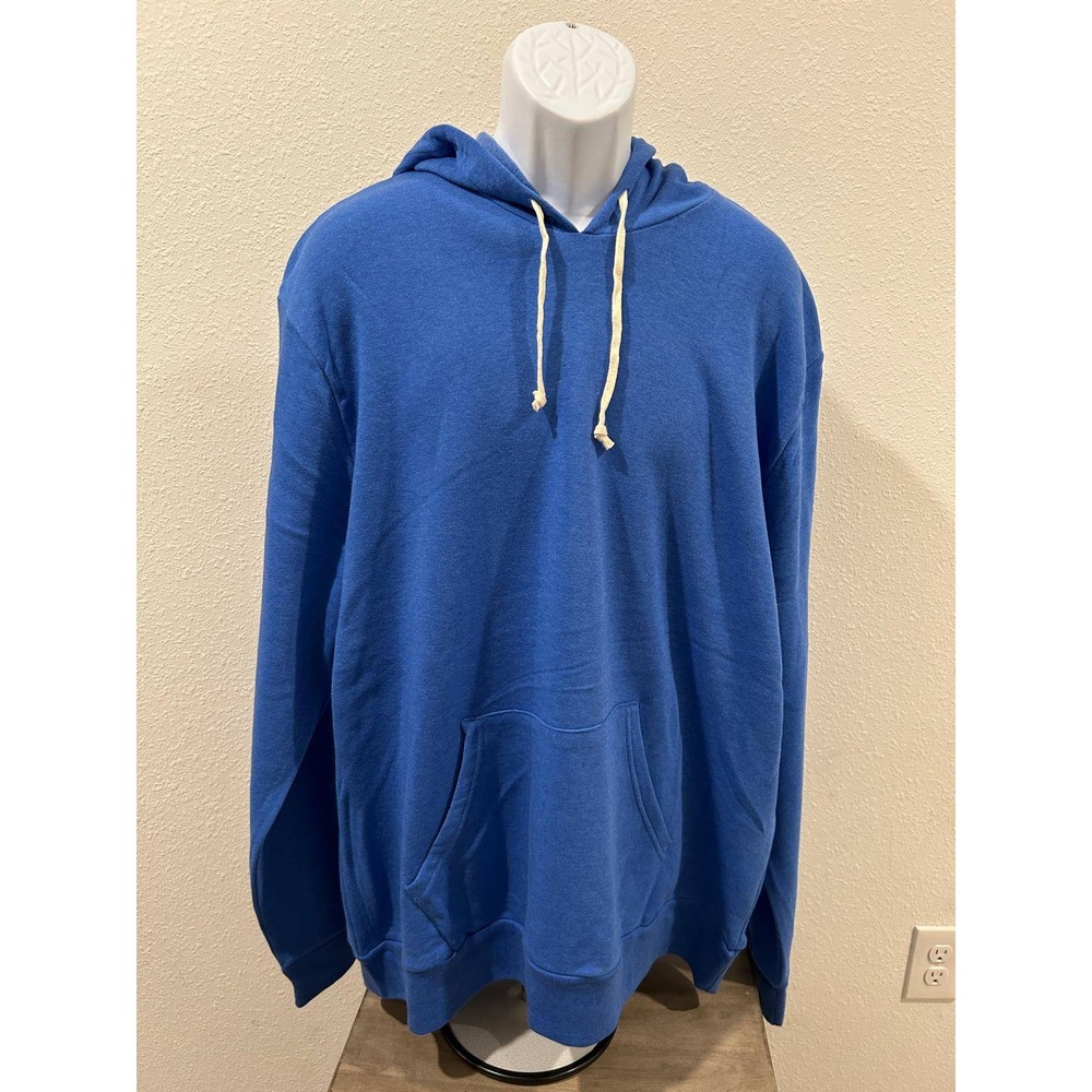 Alternative Apparel Earthleisure Hoodie Mens 3XL Blue Pullover Sweatshirt 3TG